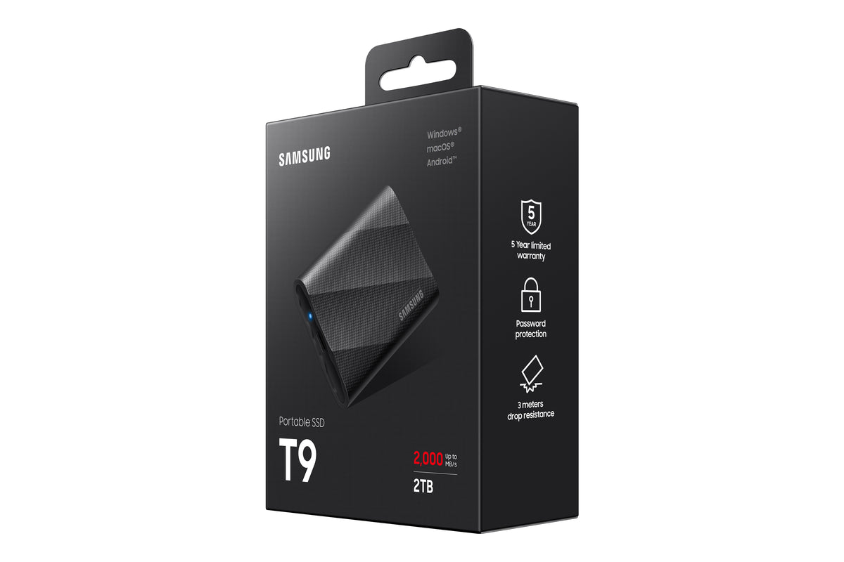 Samsung T9 SSD MU-PG2T0B 2TB USB 3.2 Gen 2x2