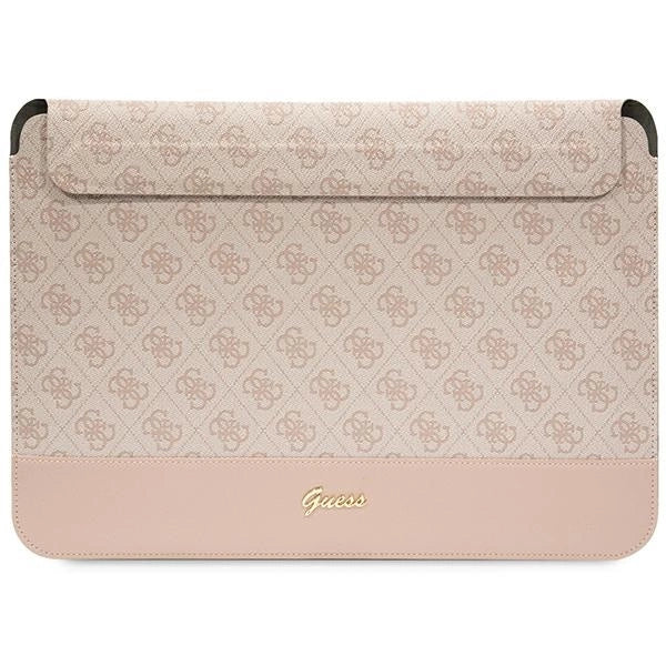 Guess 4G Stripe Metal Logo case til en 14" bærbar computer - pink