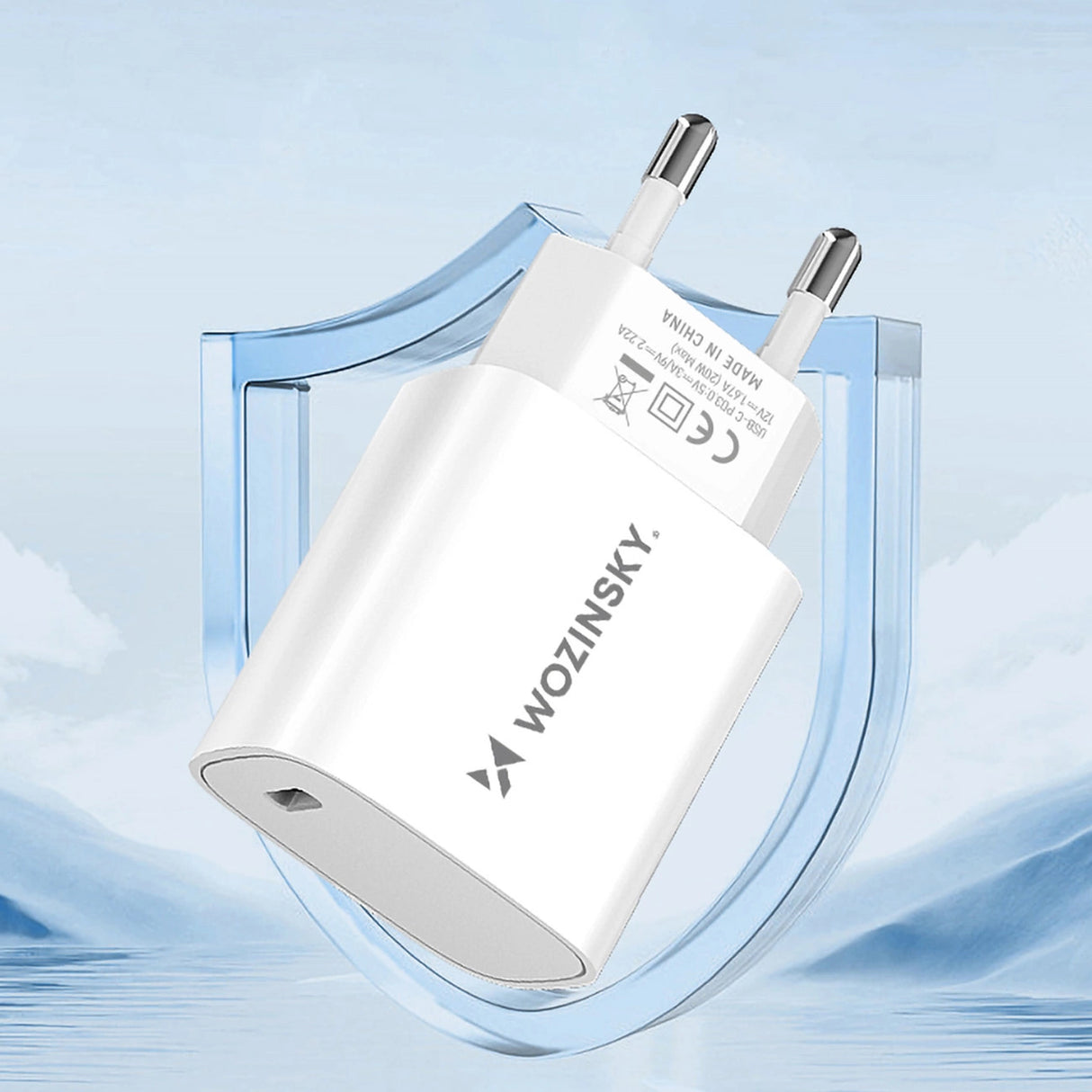 Wozinsky WGWCCW 20W USB-C vægoplader - hvid