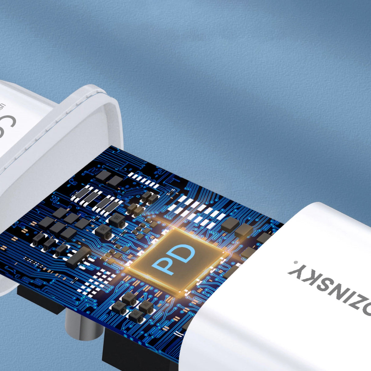 Wozinsky WGWCCW 20W USB-C vægoplader - hvid