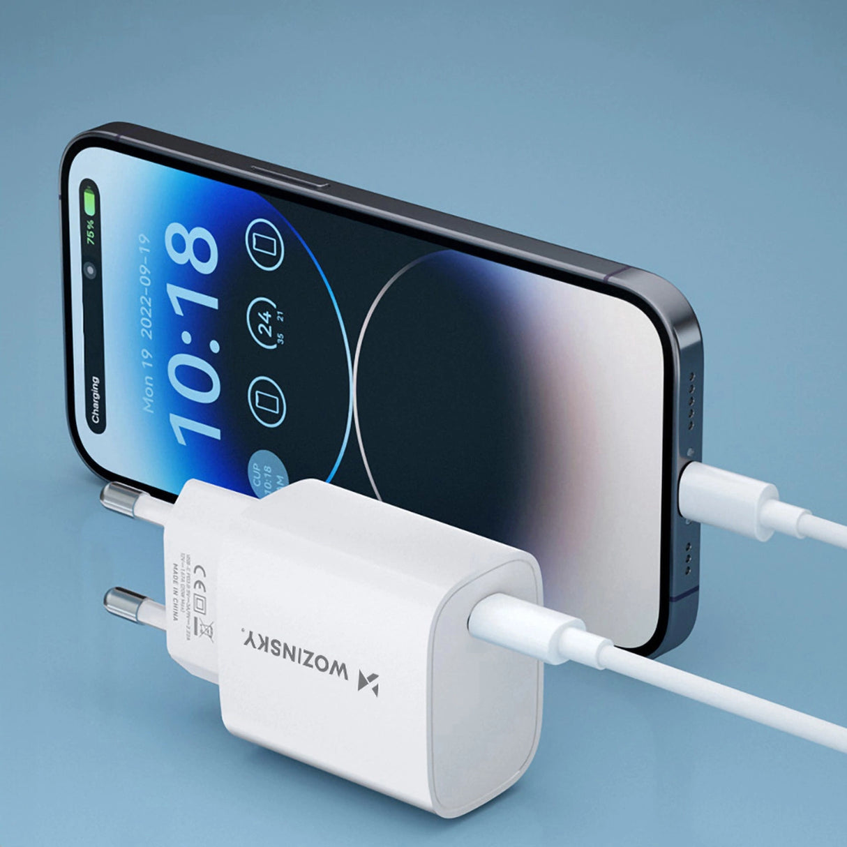 Wozinsky WGWCCW 20W USB-C vægoplader - hvid