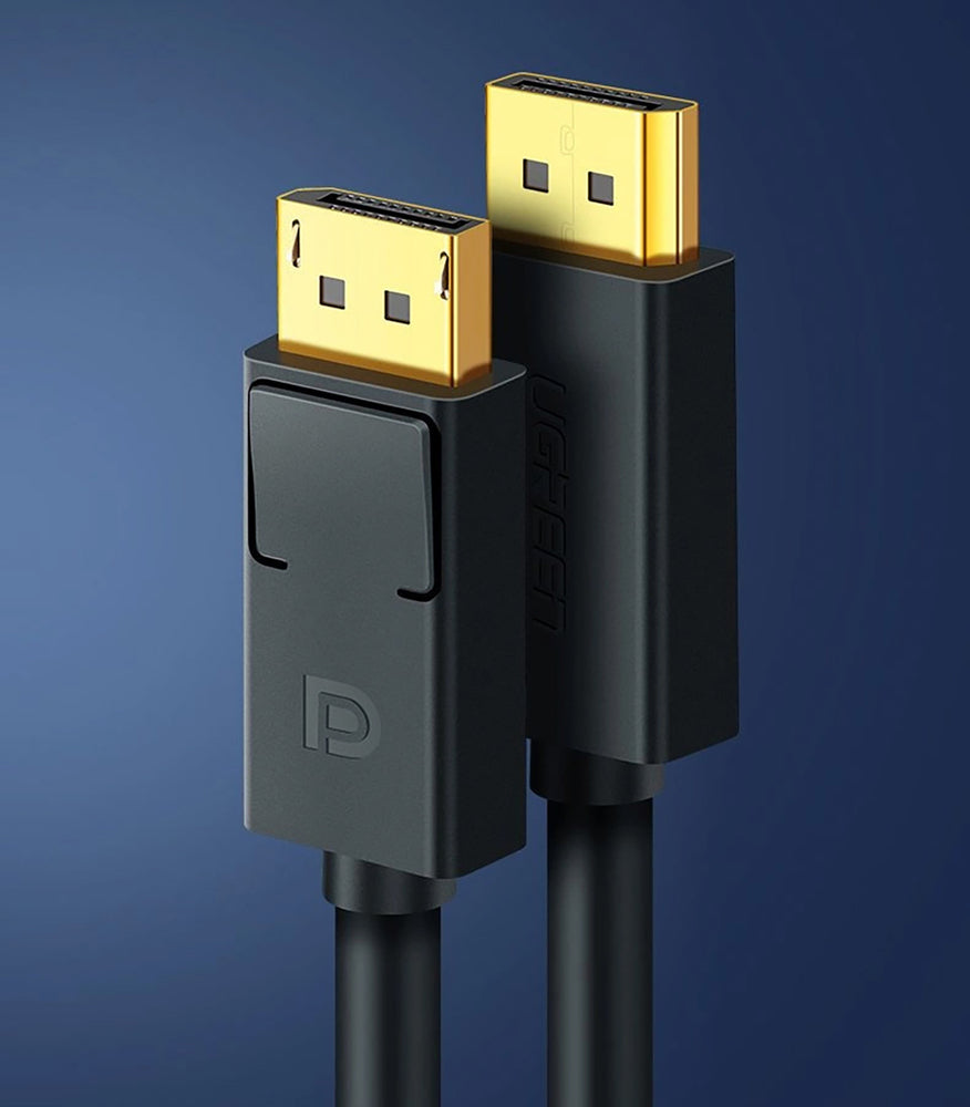 Ugreen DP102 10244 DisplayPort 1.2 4K / DisplayPort 1.2 4K Kabel 1 m - sort