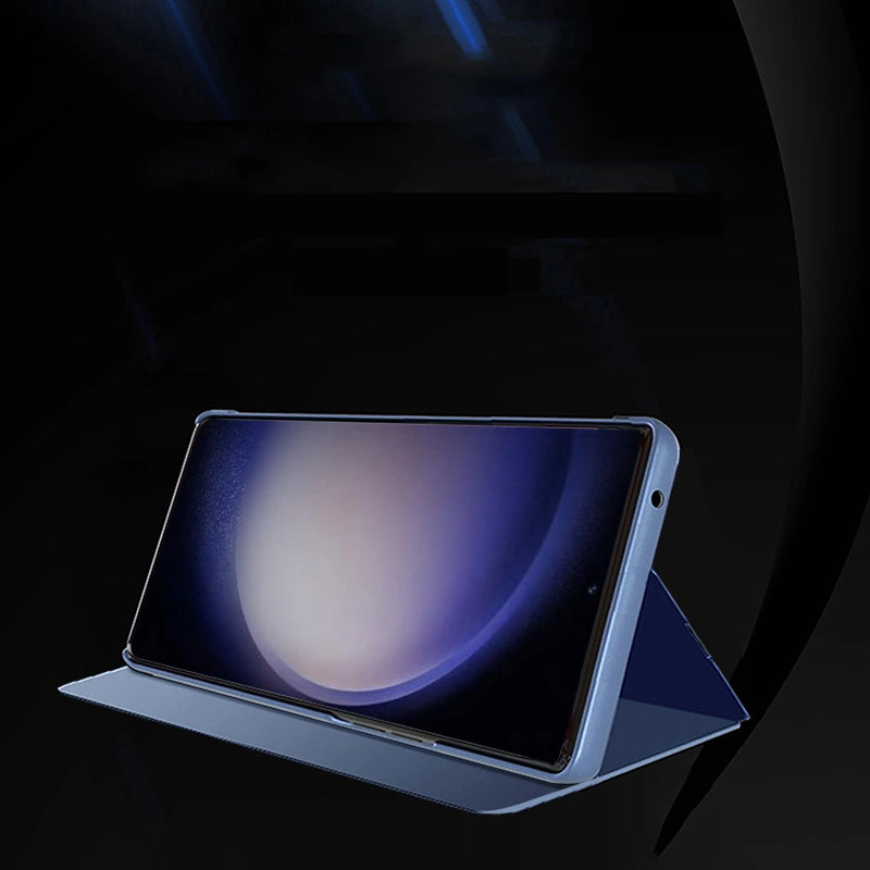 Hard flip case til Samsung Galaxy S23 FE Clear View Case - sort