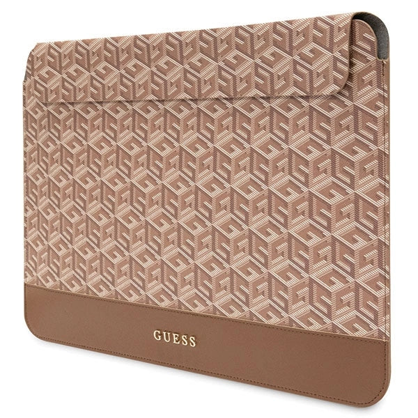 Guess GCube Stripes case til en 14" laptop - brun