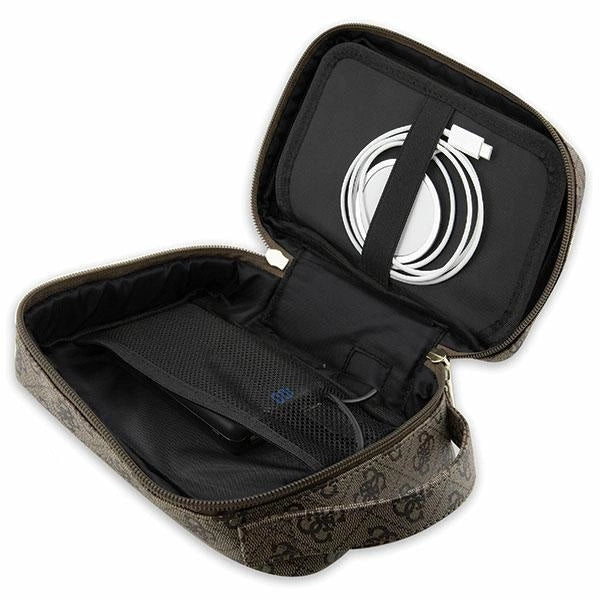 Guess Bag GUHBP4RPSW Organizer brun/brun 4G trykte striber