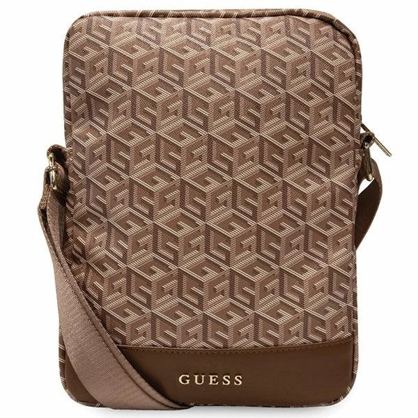 Guess Bag GUTB10HGCFSEW 10" brun/ brun GCube Stripe Tablet Bag