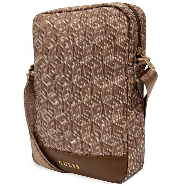 Guess Bag GUTB10HGCFSEW 10" brun/ brun GCube Stripe Tablet Bag