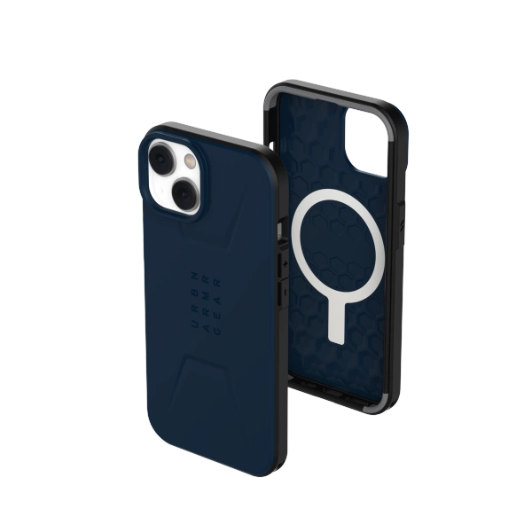 UAG Civilian MagSafe case til iPhone 14 Plus - blå