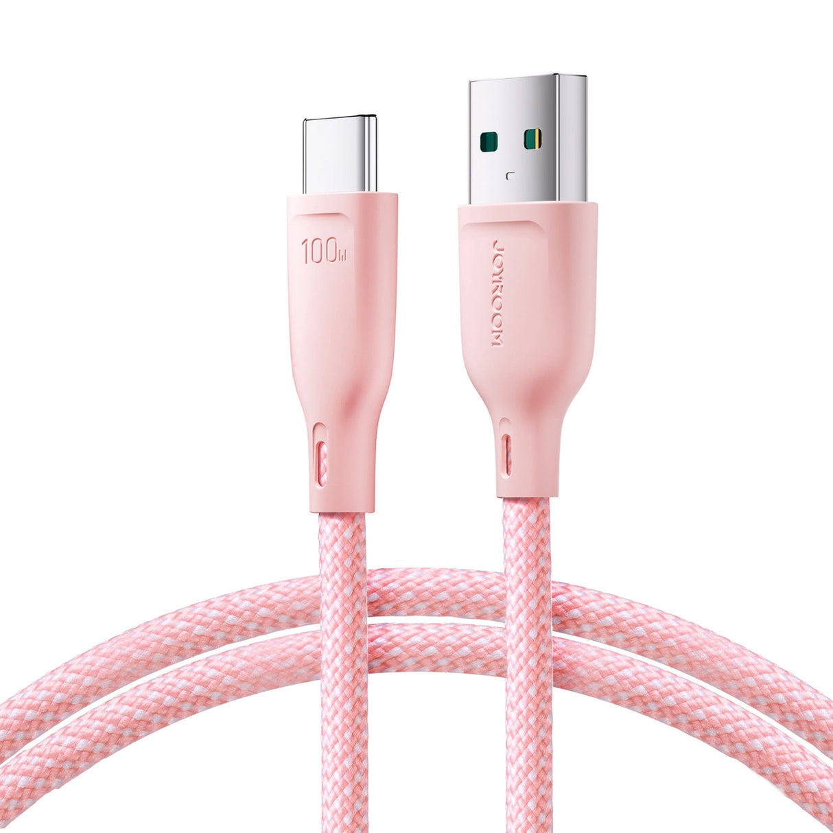 Joyroom Multi-Color Series S-A34 USB-A / USB-C Kabel 100W 1m - Pink