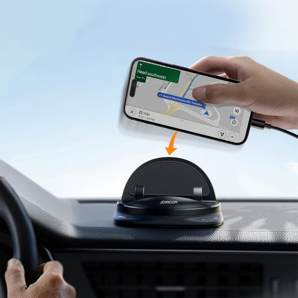 Joyroom JR-ZS354 telefonholder med sugekop til bil, kontor, hjem - sort