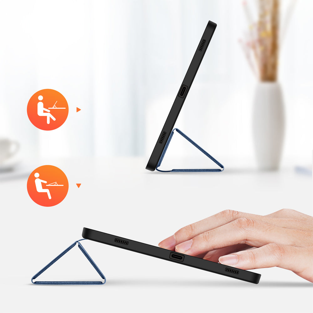 Dux Ducis Domo Samsung Galaxy Tab S9 FE-kasse med stand - blå
