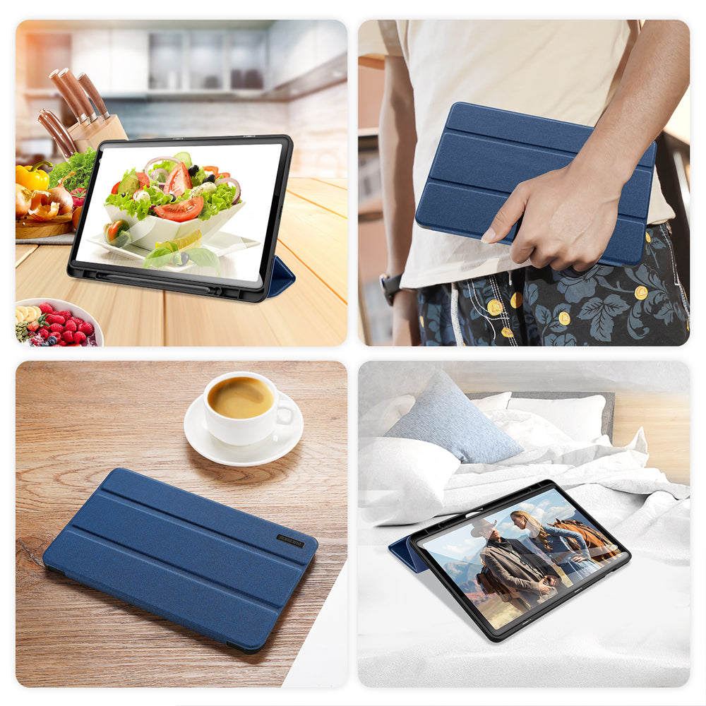 Dux Ducis Domo Samsung Galaxy Tab S9 FE-kasse med stand - blå