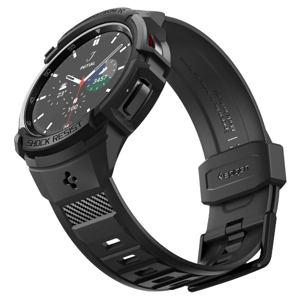 Spigen Rugged Armor Pro Case with Strap for Samsung Galaxy Watch 6 Classic (47mm) - Black