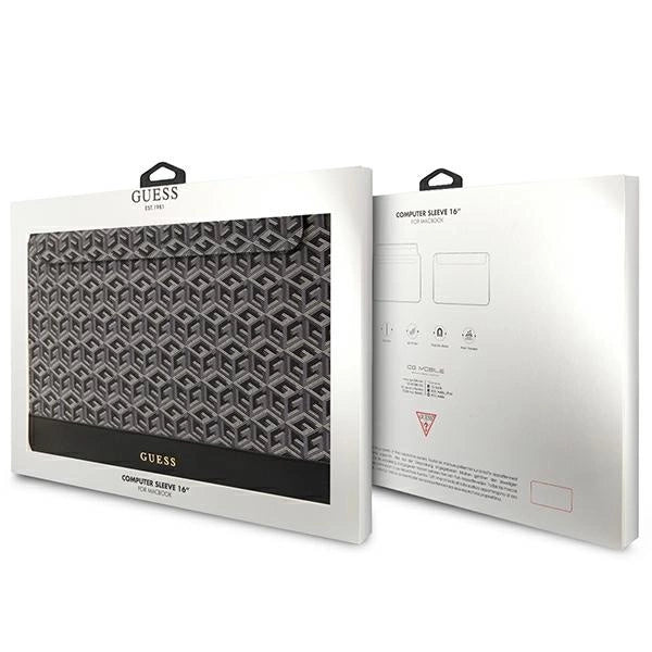 Guess GCube Stripes æske til en 16" laptop - sort