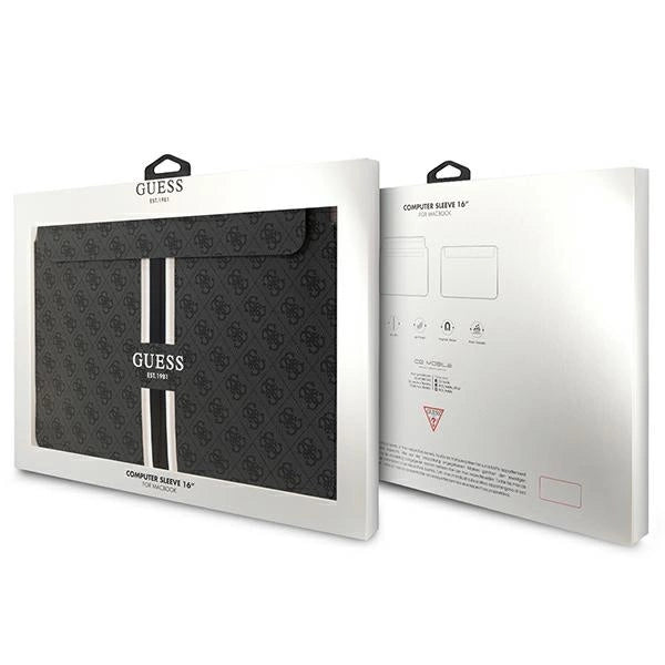 Guess 4G Printed Stripes cover til en 16" laptop - sort