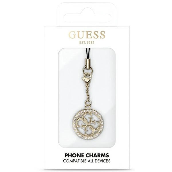 Guess case GUCPM4DRD Phone Strap 4G Rhinestone Charm