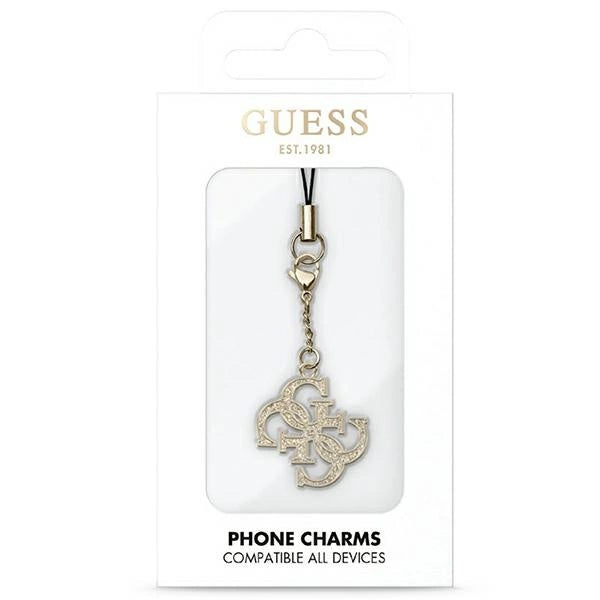 Guess case GUCPM4GID Phone Strap 4G Glitter Charm