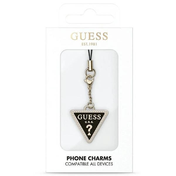 Guess case pendant GUCPMTDCK Phone Strap Triangle Diamond Charm med Rhinestones