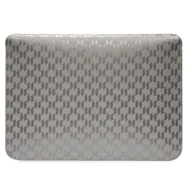 Karl Lagerfeld Saffiano Monogram Choupette case for a 14" laptop - silver