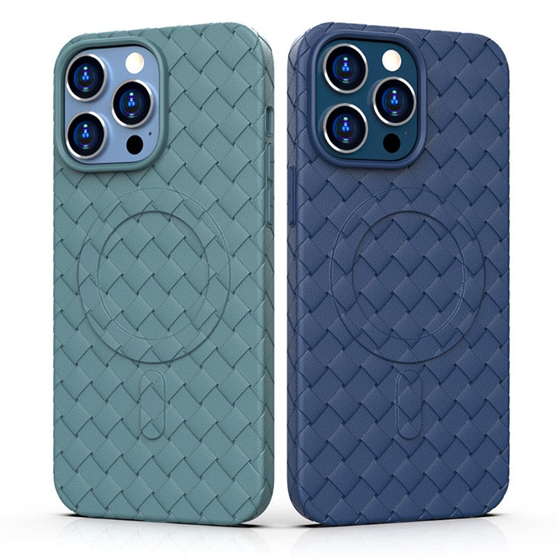 MagSafe Woven Case til iPhone 15 Pro - lilla