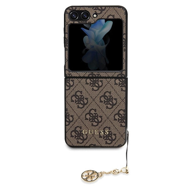 Guess 4G Charms Collection case til Samsung Galaxy Z Flip 5 - brun