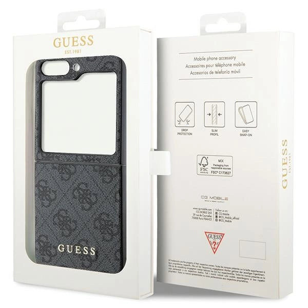 Guess 4G Charms Collection case til Samsung Galaxy Z Flip 5 - grå