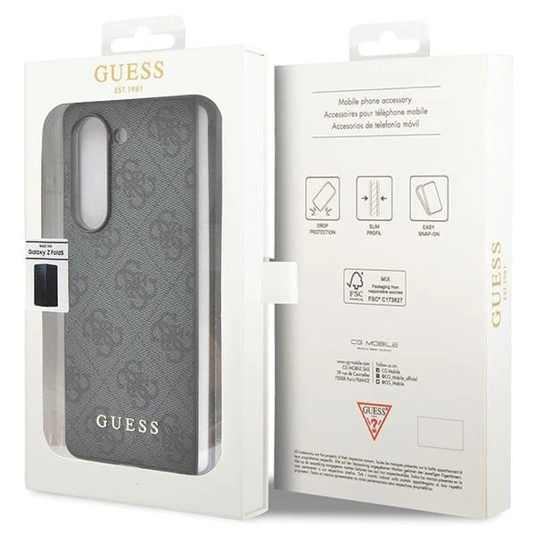 Guess GUHCZFD5GF4GGR F946 Z Fold5 grå/grå hardcase 4G Charms Collection