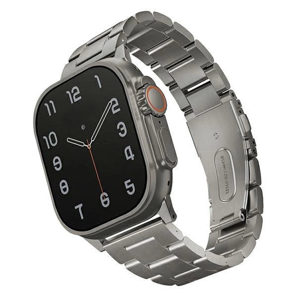 Uniq Osta rustfrit stål rem til Apple Watch 1/2/3/4/5/6/7/8/SE/SE2/Ultra 42/44/45/49 mm - sølv