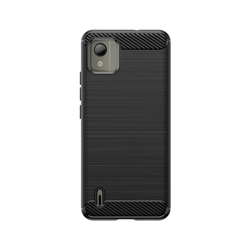 Carbon Case silikonhylster til Nokia C110 - sort