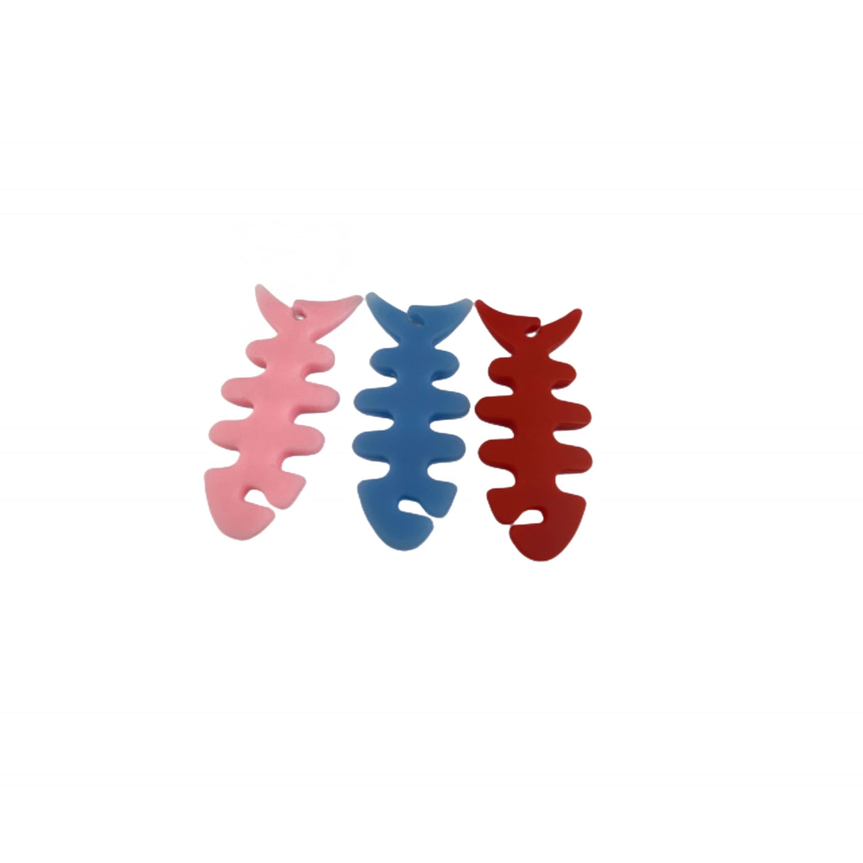 Fiskeformet indpakning af hovedtelefonkabel - lyserød