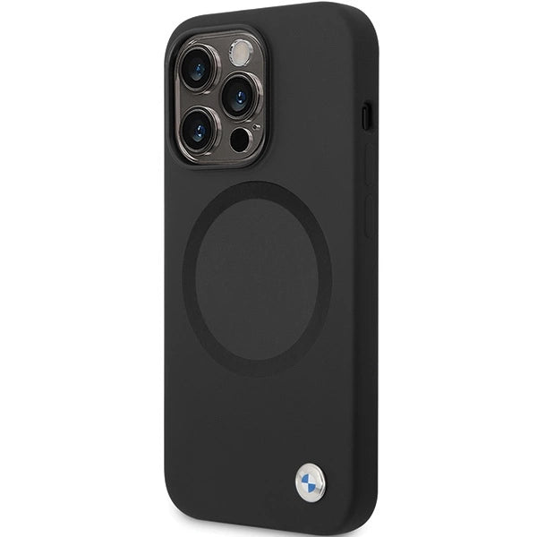 BMW BMHMP14LSILBK2 iPhone 14 Pro - sort Signature Liquid Silicone MagSafe