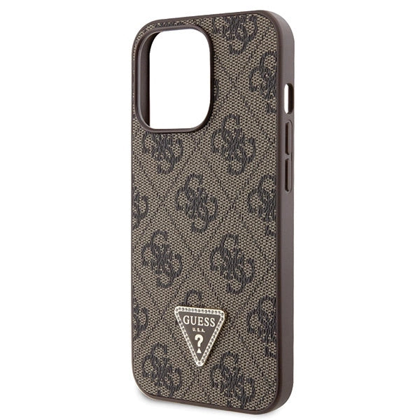 Guess GUHCP13LP4TDSCPW Case til iPhone 13 Pro / 13 - Brunt Crossbody 4G Metal Logo