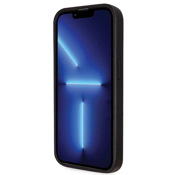 Guess GUHCP14LP4TDSCPK fodtøj til iPhone 14 Pro - sort Crossbody 4G Metal Logo