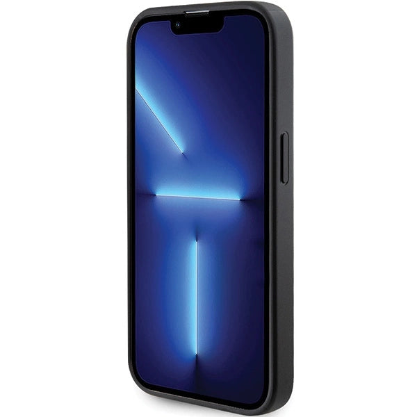 Guess GUHMP14XPSAHMCK fodtøj til iPhone 14 Pro Max 6.7" - sort Saffiano MagSafe