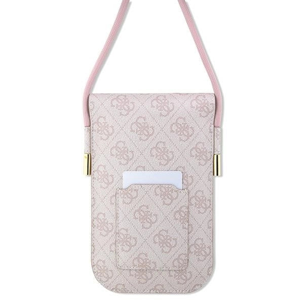 Guess håndtaske GUOWBP4SNSP - pink 4G Metal Script Logo
