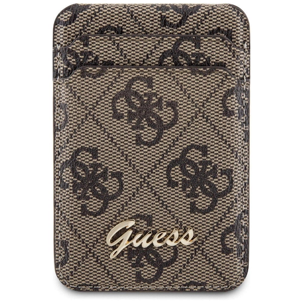 Guess Wallet Card Slot Stand GUWMSHG4SHW case - brunt MagSafe 4G Classic Logo