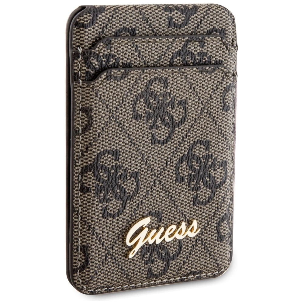 Guess Wallet Card Slot Stand GUWMSHG4SHW case - brunt MagSafe 4G Classic Logo
