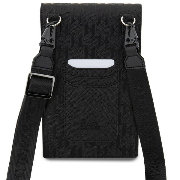 Karl Lagerfeld Case KLWBSAKHPCK Handbag - Black Saffiano Monogram Choupette
