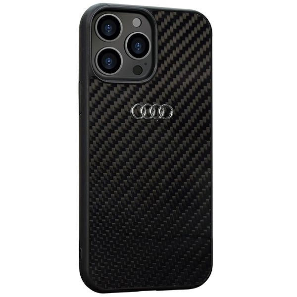 Audi Carbon Fiber iPhone 13 Pro Max 6.7" sort/sort hardcase AU-TPUPCIP13PM-R8/D2-BK