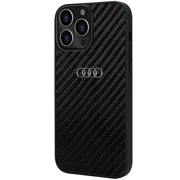 Audi Carbon Fiber iPhone 13 Pro Max 6.7" sort/sort hardcase AU-TPUPCIP13PM-R8/D2-BK