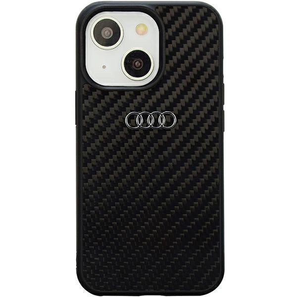 Audi Carbon Fiber iPhone 14 6,1" sort/sort hardcase AU-TPUPPCIP14-R8/D2-BK