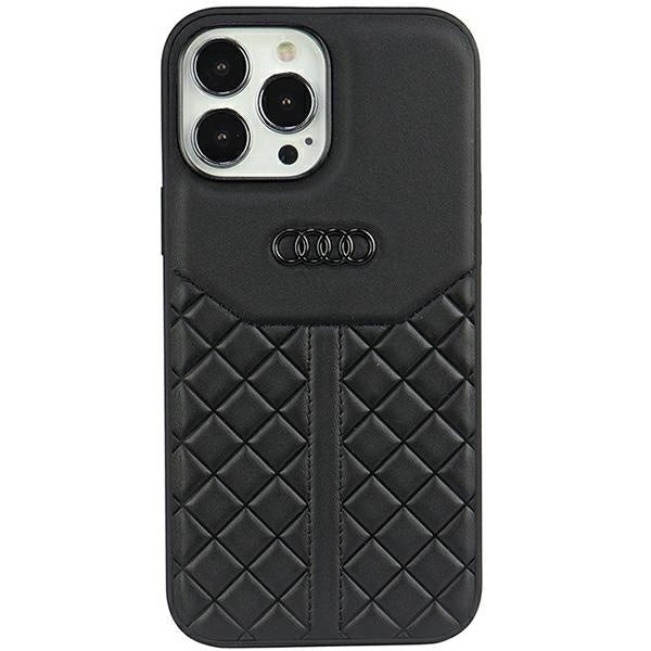 Audi Genuine Leather iPhone 13 Pro Max 6.7" sort/sort hardcase AU-TPUPPCIP13PM-Q8/D1-BK
