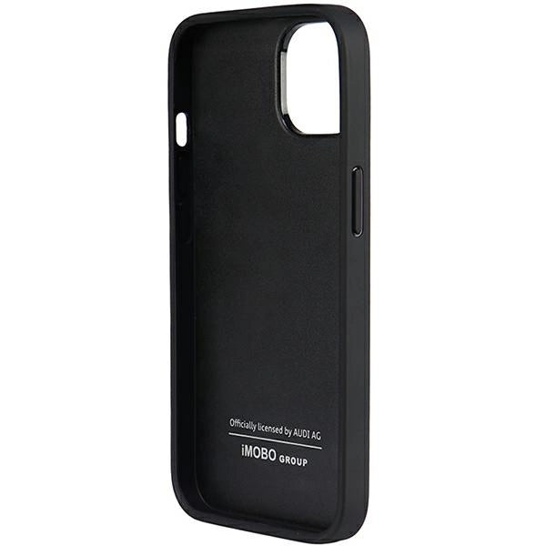 Audi Genuine Leather iPhone 14 6.1" sort/sort hardcase AU-TPUPPCIP14-Q8/D1-BK