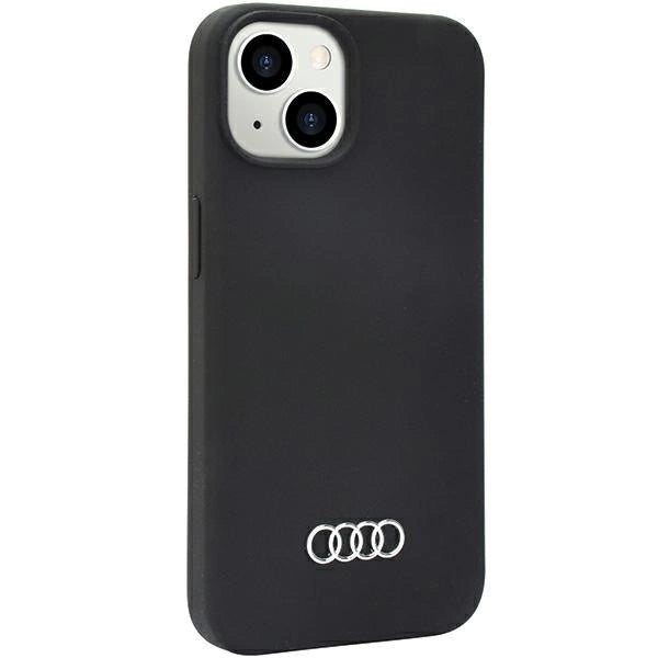Audi Silicone Case iPhone 14 6.1" sort/sort hardcase AU-LSRIP14-Q3/D1-BK