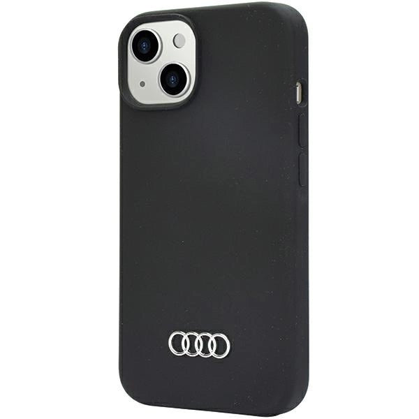 Audi Silicone Case iPhone 14 6.1" sort/sort hardcase AU-LSRIP14-Q3/D1-BK