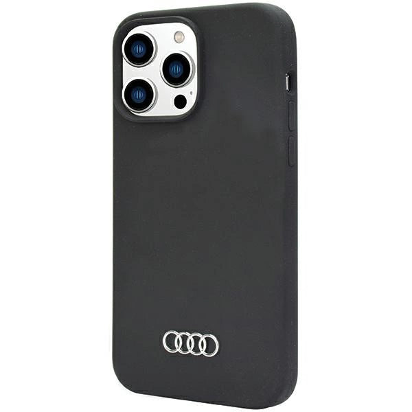 Audi Silicone Case iPhone 14 Pro 6.1" sort/sort hardcase AU-LSRIP14P-Q3/D1-BK