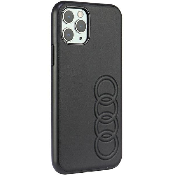 Audi syntetisk læder iPhone 11 Pro 5.8" sort/sort hardcase AU-TPUPPCIP11-TT/D1-BK