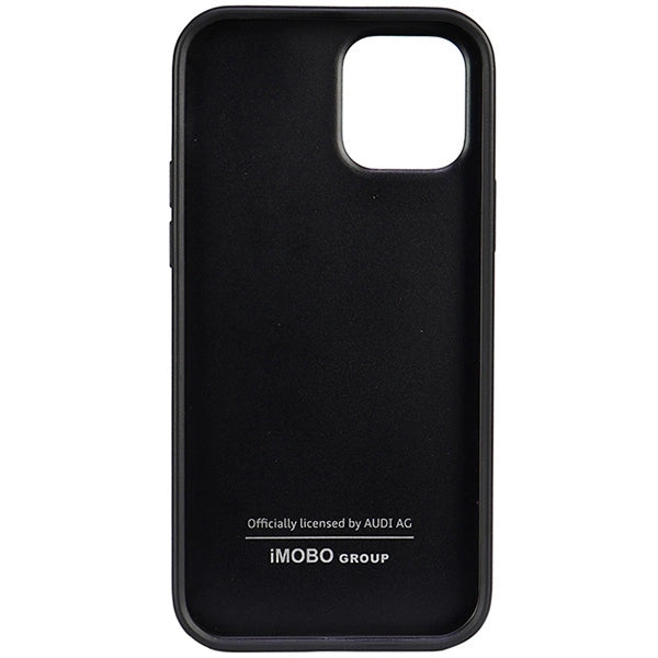 Audi Syntetisk Læder iPhone 12/12 Pro 6.1" sort/sort hardcase AU-TPUPCIP12P-TT/D1-BK
