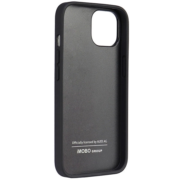 Audi syntetisk læder iPhone 14 6.1" sort/sort hardcase AU-TPUPPCIP14-TT/D1-BK