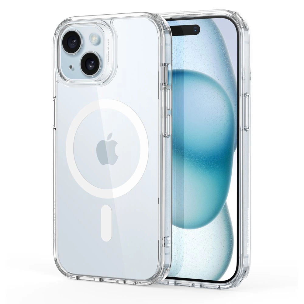 ESR Classic Hybrid Halolock Case med MagSafe til iPhone 15 - Klar
